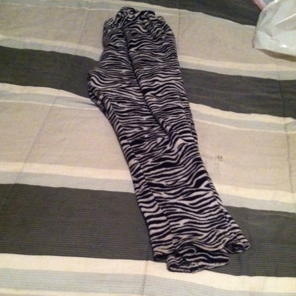 Zebra print pj bottoms
