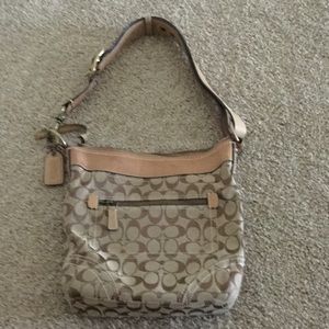 Tan Coach bag