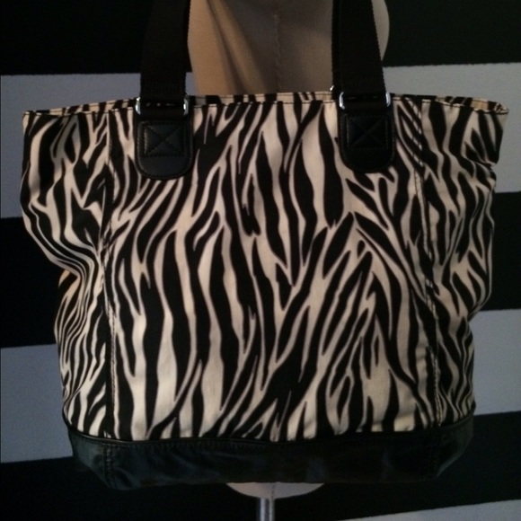 Kipling Bags Kipling Zebra Print Tote Poshmark