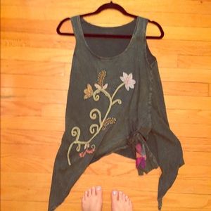 Green Earthy Hippie Tank