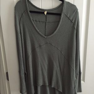 Free People sunset park thermal safari green