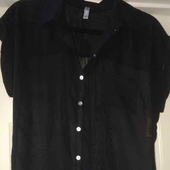 Black sheer top