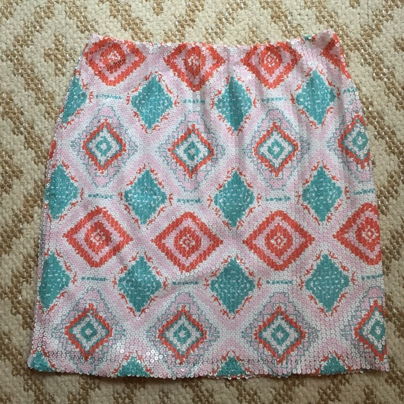 Anthropologie Dresses & Skirts - Anthropologie Sz M Tribal Sequin Mini Skirt EUC