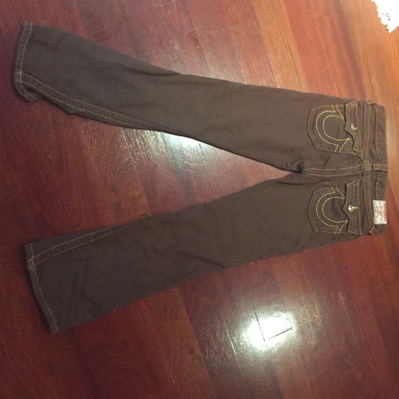 True Religion size 12 stretchy brown pants