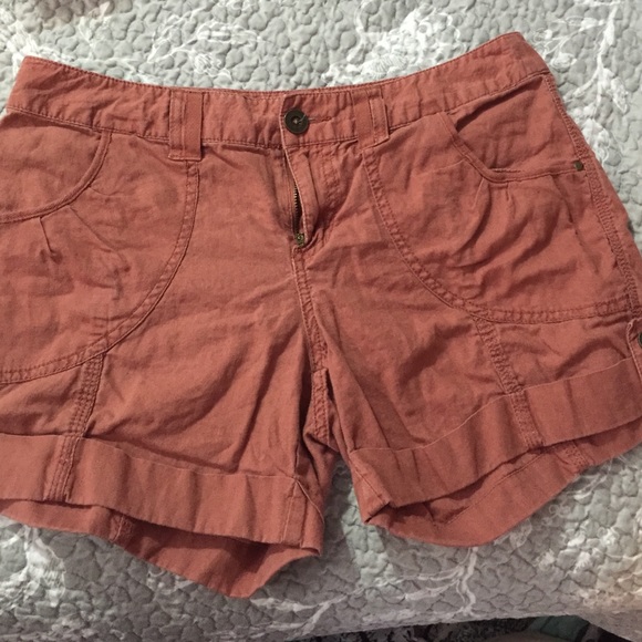 Rust red colored shorts