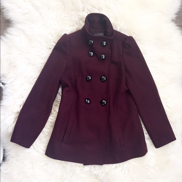 M. Julian red wine colored coat
