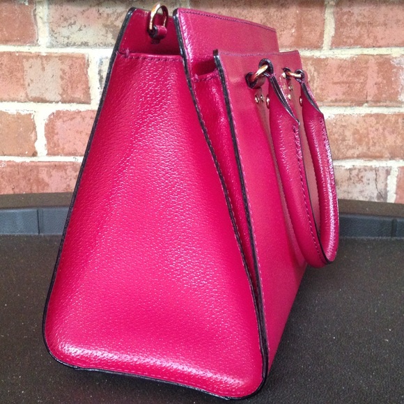 Kate Spade Durham Wellesley Red Plum Handbag - Picture 2 of 4