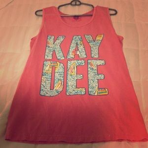 Lilly Pulitzer Kappa Delta Frat Tank