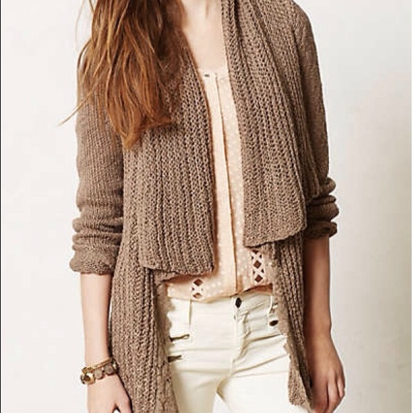 Anthropologie SIRRETTA CARDIGAN - Brown - XS - NEW - Picture 2 of 4
