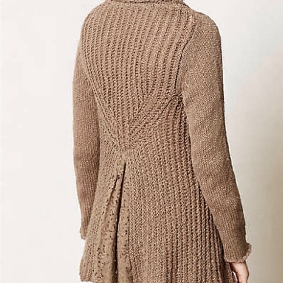 Anthropologie SIRRETTA CARDIGAN - Brown - XS - NEW - Picture 3 of 4