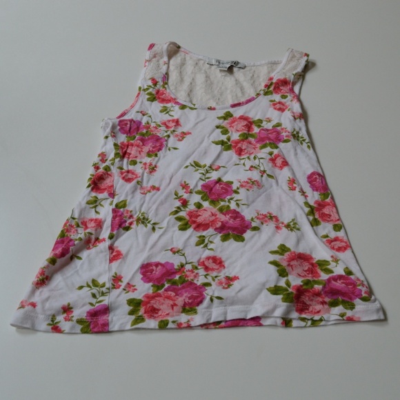 White/floral Forever 21 top