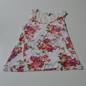 White/floral Forever 21 top