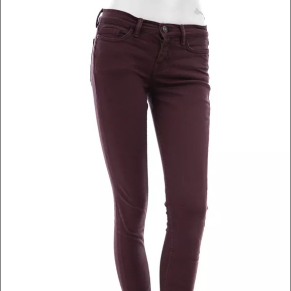 TRADE-  All Saints Prism Jeans in dark purple-red