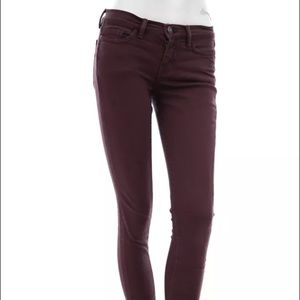 TRADE-  All Saints Prism Jeans in dark purple-red