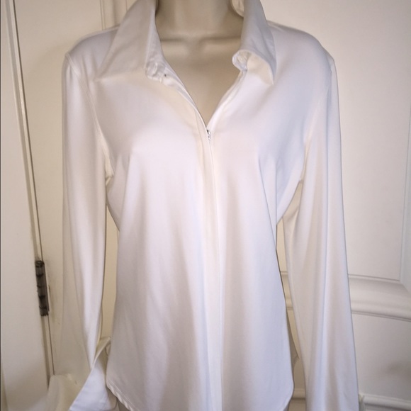 Beautiful CAbi Zip Shirt