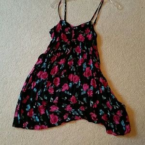Rose pattern sun dress