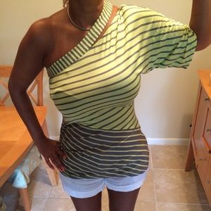 Bebe one shoulder top