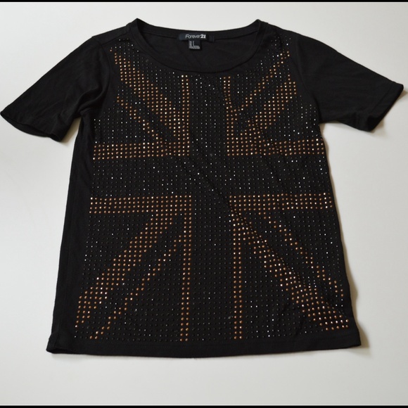 Black glam t-shirt