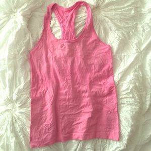 Lululemon pink run swiftly racer back tank 6
