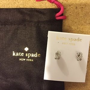Kate Spade New York Sailors Knot Pave Earrings