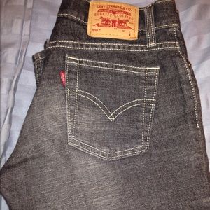 Levi's black boot cut jeans