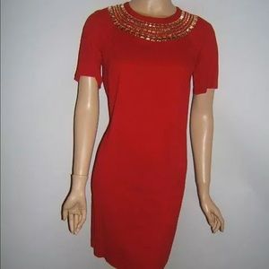 New Michael Kors red cleopatra sexy dress 6 8 10