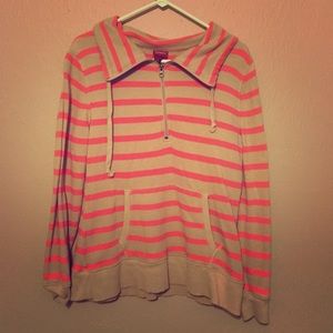 Beige and pink striped jacket