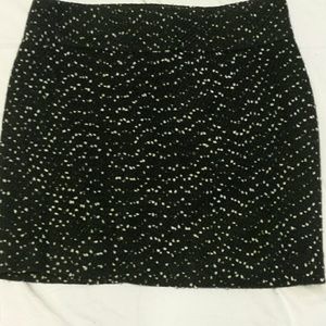 Wool blend short skirt