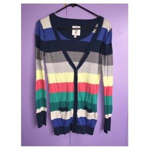 Striped Cardigan Size Small