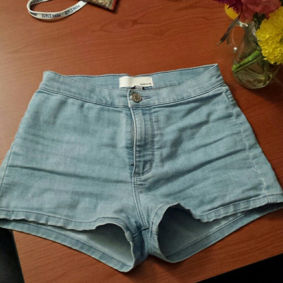 Denim stretch shorts