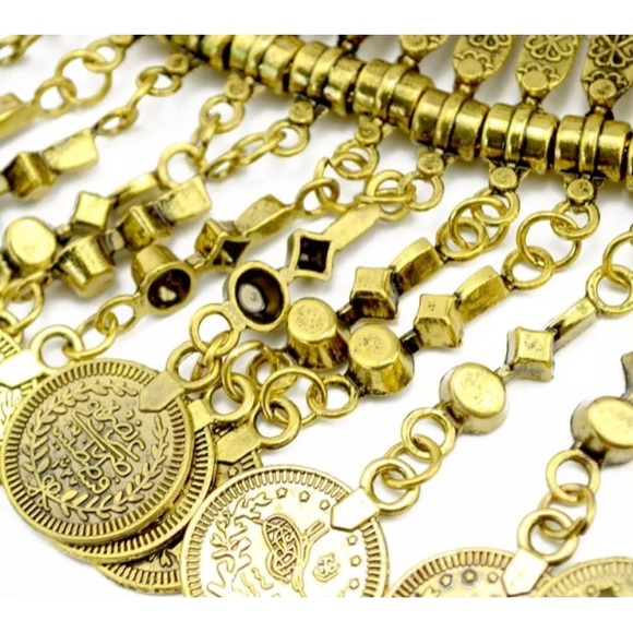 BOHO coin bib necklace - Picture 4 of 4
