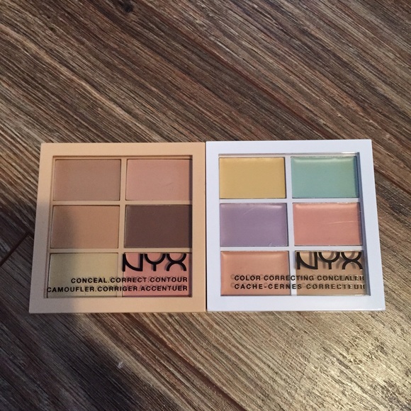Set of NYX concealer palettes