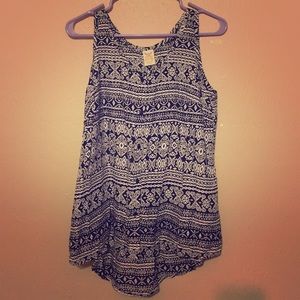 Aztec print tank top