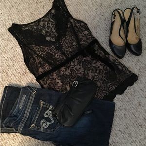Loft lace top