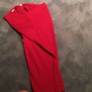 3/4 length button leg decoration