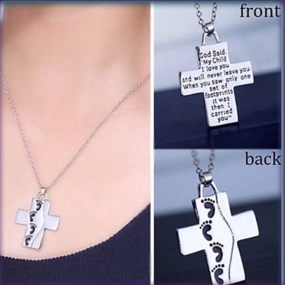 Footprints Necklace - Picture 3 of 10