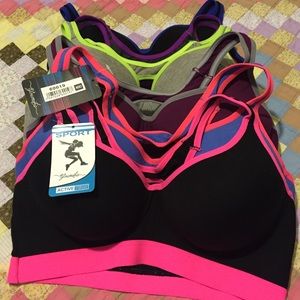 6 sports bras , 40 D $15 will fit 36-38, as well.