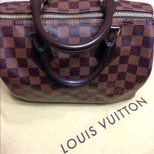 💯% AUTHENTIC Louis Vuitton Damier Ebene Speedy 25