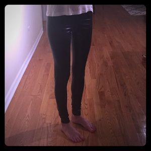 Black leggings (look like leather when on)