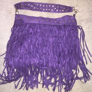 Purple Fringe Bag 💟REDUCED PRICE💟