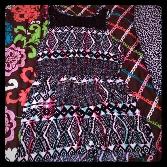 Tribal/lace romper!