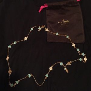 Kate Spade Gold & Mint long necklace