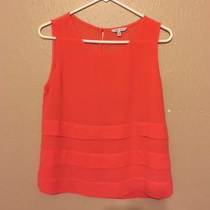 Orange boutique tank top