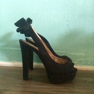 Black Heels with Bows