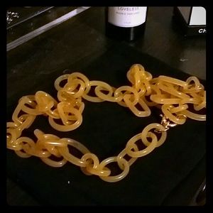 J. CREW Long resin chain necklace