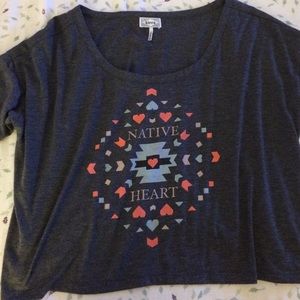 Pacsun native heart top