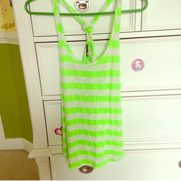 Neon green tank top, wore it once. Great shirt!