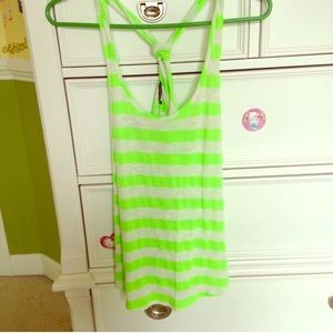 Neon green tank top, wore it once. Great shirt!