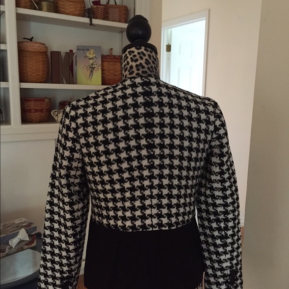 Talbots Houndstooth Colorblocked Jacket- 4P - Picture 2 of 4