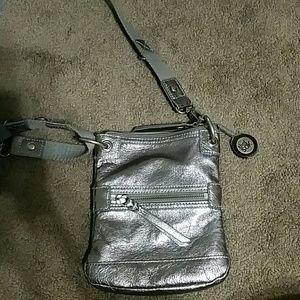 The SAK silver crossbody bag